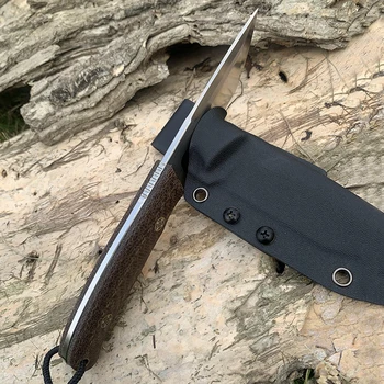 TUNAFIRE най-Новият D2 EDC Фиксиран Ловен Нож Micarta handle Fishing Outdoor tool Изпращане на Високо качество на Черупката Kydex
