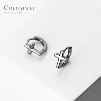 Colusiwei 2020 Cross Хоп Обеци за жени 925 Сребро, Бижута Дамски Модни Дамски Обеци Изящни Бижута и Аксесоари