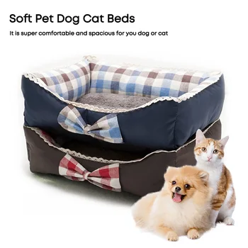 Пет Bed Warm Pet Products For Small Medium Large Dogs Super Soft Пет Bed For Dogs Washable House For Cat Puppy Cotton Киноложки Mat