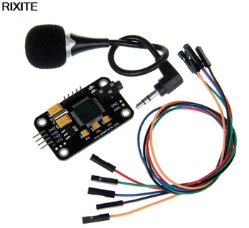 Здрав Модул За Разпознаване На Глас За Управление На Универсален Черен Гласова Кабел За Свързване С Высокочувствительными Микрофонными Инструменти За Arduino