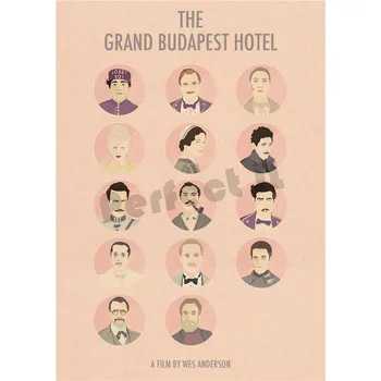 Grand Budapest Hotel Home Furnishing Decoration Kraft Movie Poster Drawing основната Wall stickers