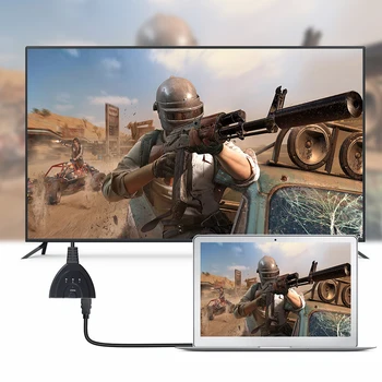 4K*2K 3D Mini 3 Port, HDMI-съвместим 1.4 b 4K Switcher Дърва 1080P 3 in 1 out Port Хъб за DVD и HDTV За Xbox За PS3 За PS4