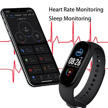 2021 M5 Smart Watch Мъже, Жени Монитор на Сърдечната Честота, Кръвното Налягане Фитнес Тракер Smartwatch Спортен Гривна За Xiaomi iOS