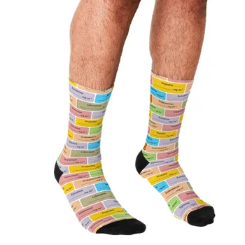 смешно 2021 Чорапи Мъжки harajuku Медицинско Оборудване Печатни Щастлив хип-хоп Мъжки Чорапи Новост Скейтборд Екипажа на Случайни Луди Чорапи