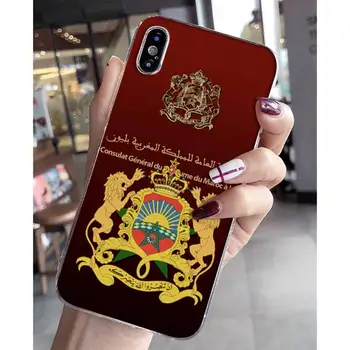 YNDFCNB Мароко флаг Калъф за телефон iPhone 8 7 6 6S Plus X 5S SE 2020 XR 11 12 mini pro XS MAX