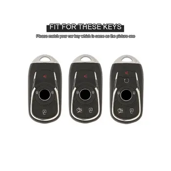 Кожена Кола Ключодържател Калъф от Кожа за Buick Enclave Lacrosse Verano Encore Regal GL8 Envision Key Калъфи за ключове от дома