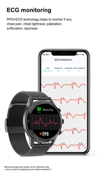 2021 НОВ SANLEPUS Безжична Зареждане на Смарт Часовници IP68 Водоустойчив Smartwatch Мъжки Часовник Фитнес Гривна За Android и Apple
