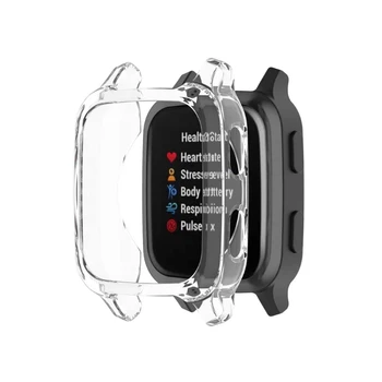 Мек TPU Гъвкав Защитен калъф за екрана-Garmin Venu ПЛ Half-pack куха обвивка Противоударная делото Аксесоари за часовници