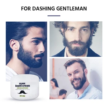 EELHOE Beard Balm Натурален Органичен Восък за Мустаци за Полагане на Пчелен Восък Хидратиращ Grow Smoothing Gentlemen Beard Care Продукта