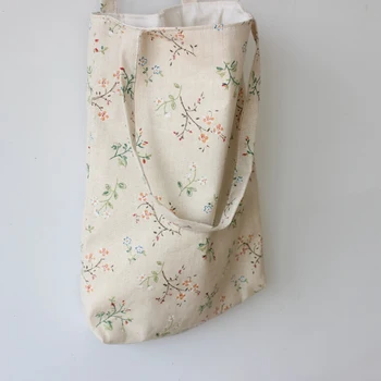 Ежедневни Дамски мек памучен Бельо Цвете пазарска Чанта Ежедневна чанта Чанта През Рамо Чанта