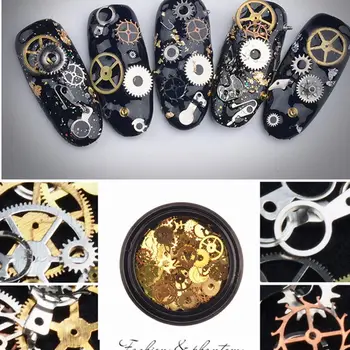 2 Box Mini Mixed Steampunk Cogs Gear Clock Charm UV Frame Resin Jewelry Fillings Charms Jewelry Fillings направи си САМ