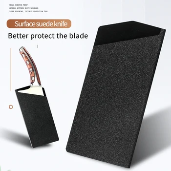 XYj Knife Edge Guard Kitchen Knives Cover Black Knife Нож Case For 7.5 Inch Stainless Steel Chopping Chef Knife Shapes Tool