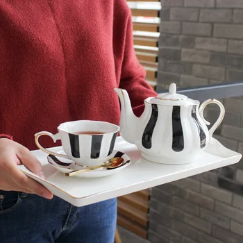 1БР 860 МЛ Керамичен Чайник Огнеупорни С Плат на Цветя Кана Oolong чай пу-ерх Кана Стъклена кана за Кафе Инструмент Определени чай