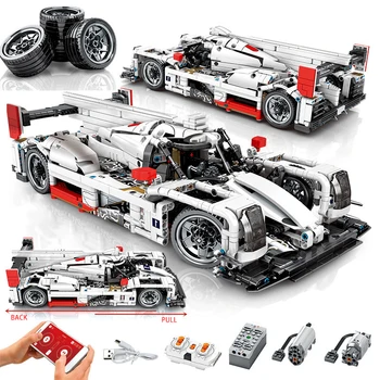 1540pcs RC Technical Car Block Speed champion Vehicle City MOC Building Blocks Super Racing Pull Back Bricks Toys for Children