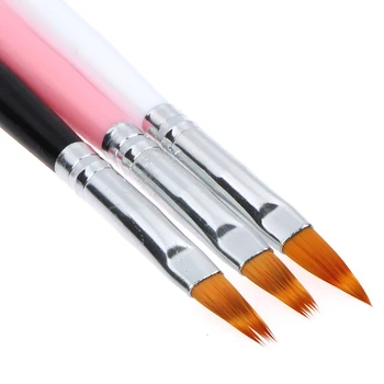 UV Гел Наклон Ombre Живопис Pen Drawing Brush Nail Art Tool за Нокти Instruments Manicure Professionnel Tool САМ Nail Manicure