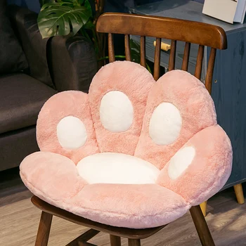Kawaii Animal Paw Pillow Сладък Пълнеж от Котешка Лапа Топло За Ръце Плюшен мека мебел Възглавница Закрит Пол Домашен Стол, Интериор Детски подарък