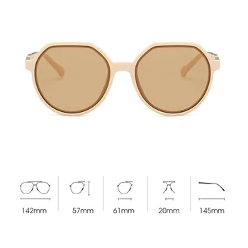 AKA VISION Кръгли Слънчеви Очила За жени 2021 Cateye Очила Луксозни Маркови Очила за Момичета Реколта Нюанси за жени на Едро UV400