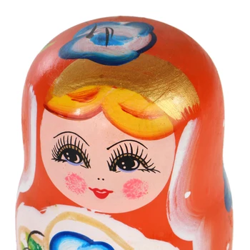 5 БР./компл. Руската Matryoshka Matryoshka Лилаво Комплект Дървени Кукли Ръчно Боя за Детски Играчки, Подаръци, кукли за деца