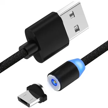Магнитен Кабел Micro USB Type C Кабел За Samsung iPhone 7 6 Зарядно Устройство за Бърз Магнит кабел USB с Кабел Кабели Адаптер