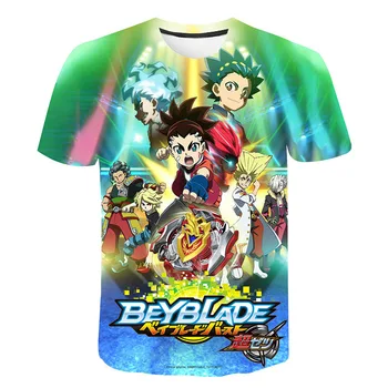 3D Beyblade Burst Печатни тениски на Мъже, Жени Деца Летни тениски с къс Ръкав 2021 Ежедневни Хладно градинска Дрехи Детски Потници тениски
