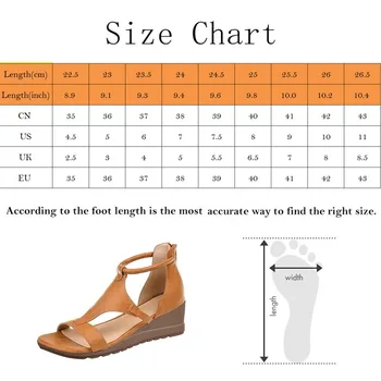 Сандали Външна Търговия-Голям Е Размерът На Римски Стил 2021 Нов Универсален Повишен Темперамент Клин Дамски Обувки С Отворени Пръсти На Едро