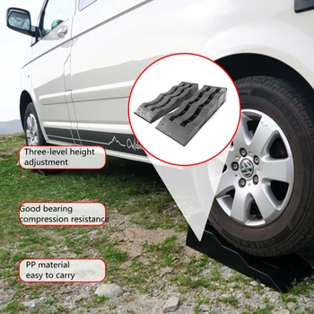2Pcs Camper Leveler RV Outdoor Balance Cushion Anti-Slip Plastic Slope High Strength ПП Levelling Weight For And Trailer Cars