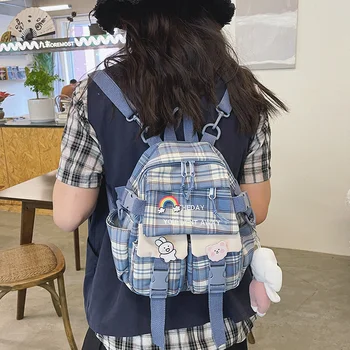 2021 New Girl многофункционален малка раница Мода мини раница Женски Kawai чанта през рамо Дами пътуване училище раница