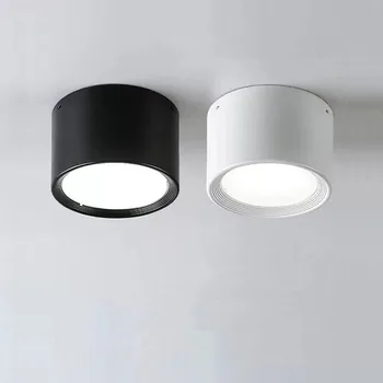 LED downlight тавана лампа dimmable 5W 7W9W12W15W Nordic surface mounted LED spotlight, вътрешно осветление на хола и спалнята.