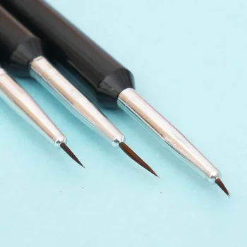 3 БР./компл. Nail Art Brush Pen Dotting Живопис Drawing Фен Line Builder Design Полски Гел UV-Съвети за Декорация на Маникюр Инструменти Красота