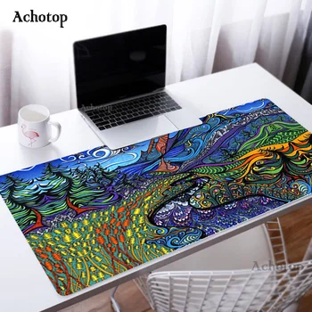 Psychedelic Art Gaming Play Mouse Mat XXL Large Size 900X400 Gamer Mouse Pad Big Keyboard Desk Computer PC Mat Notbook Мишка