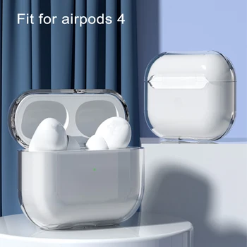 BX 2021 нова безжична слушалка защитен калъф за airpods pro 4 case PC прозрачен устойчив на удари калъф за airpods 4 mine case