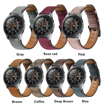 22 мм и каишка за часовник samsung Galaxy watch 3 45/46 mm Amazfit GTR 47 мм/Gear S3 frontier leather correa Huawei watch gt 2/2e каишка