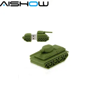 Зелени мини-танкове USB 2.0 Flash Memory Drive Stick Pen/Thumb/Car Wholesale 4GB-64GB