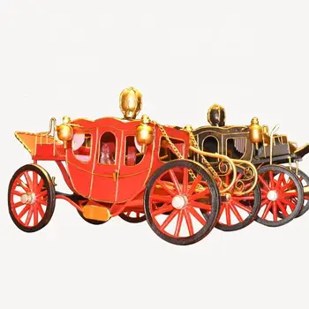 метални занаяти реколта Кралските конни екипажи класически ретро модел на превозното средство за украса на дома украшение