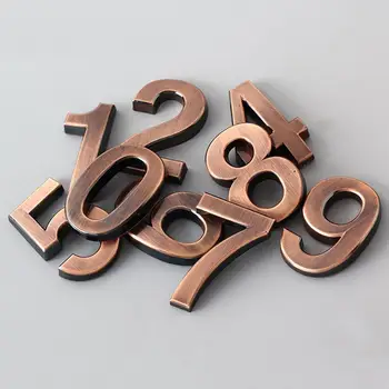 0-9 Модерен Дом Врата Табела Адрес Арабски Номер Цифра Знак Знак Украса