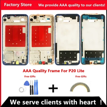 ААА Качество Средната Рамка За Huawei P20 Lite Средната Рамка на Корпуса Капак За P20 Lite Средната Рамка