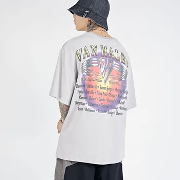 LINDSEY SEADER T-shirt Men Hip Hop Oversize Printed Casual Cotton Harajuku Streetwear Summer Short Sleeve Върховете Tee Tshirt