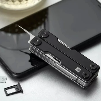Xiaomi HuoHou Многофункционален Нож Мини Преносим 10 В 1 Сгъваем Инструмент За Оцеляване Ключодържател Инструмент Открит Доставка Къмпинг Инструменти