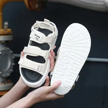 Нови Летни Японски Улични дамски сандали Harajuku на ток Модни обувки с дебело дъно Chaussure Casual Girls Платформа 3CM Zapatos