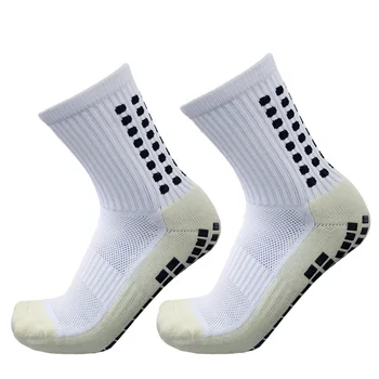 Нови Футболни Чорапи Мъжки и дамски Спортни Чорапи Нескользящее Силикон на Дъното Футбол Баскетбол Сцепление Чорапи