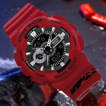 На BIANA Watches Men Мултифункционални Водоустойчиви LED, Спортни Часовници Shock Digital Electronic Watch Relogio Masculino