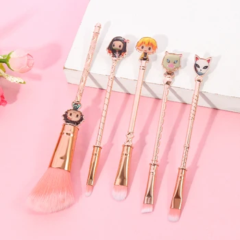 Япония Аниме Demon Slayer Горещи Cosplay Аниме Makeup Brushes Set Powder Foundation Blush Cosplay Style