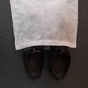 Нетъкан Обувки Прахоустойчив Калъф Drawstring Shoe Storage Travel Bag Storage Bag Dust Shoe Bag, 100ШТ