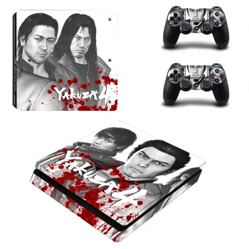 Играта Yakuza 4 PS4 Slim Skin Sticker Стикер за конзолата PlayStation 4 и контролер Skin PS4 Тънък Винил Sticker