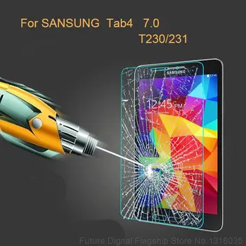 2 елемента 0.3 mm 9H Закалено Стъкло Екран Протектор За Samsung Galaxy Tab 4 7.0 T230 T231 T235 T237P VE T239C Таблет Защитно Фолио