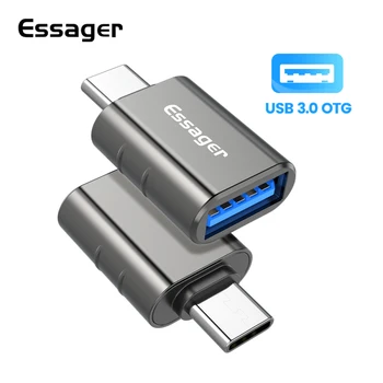 Essager USB 3.0 Type-C OTG Adapter Type C C USB Male To Female USB Конвертор За Xiaomi Samsung, Huawei C USB OTG Connector