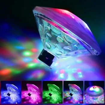 Плаващ Подводен Светлина RGB Потопяема LEDparty Light Glow Show Плувен Басейн, Хидромасажна Вана и Спа Лампа Baby Bath Light