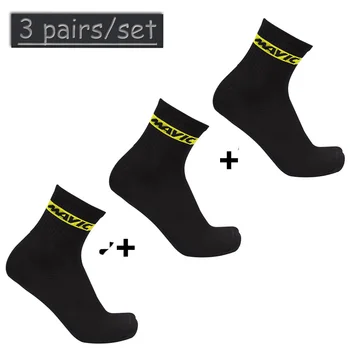 3 Чифта/комплект Чорапи за Колоездене-Лесният Многоцветен Спортен Дишаща Дезодорант Мъже, Жени Колоездене Чорапи Calcetines Ciclismo