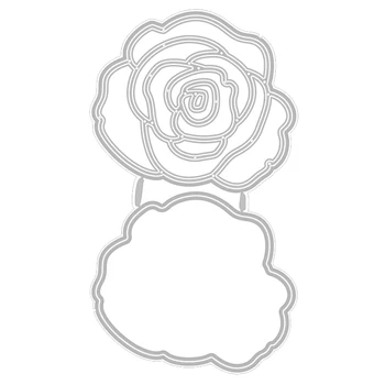 Розата е Цветето на Св. Валентин 2020 Hot New Metal Cutting Умира Foil Шаблони За Scrapbooking Хартия и картон Като Занаят Не Щанци