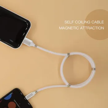 Магнитен Кабел за iPhone 12 Mini 11 Pro X XS Max XR 8 7 6 6S PLUS SE 2020 3.3 ft Premium Type C to A USB Charger Cord
